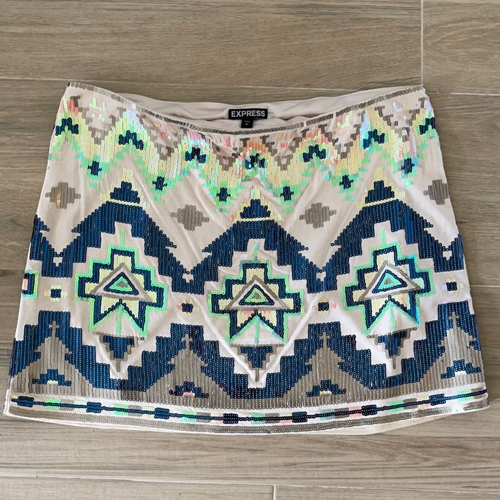 Women’s Express Sequin Mini Skirt